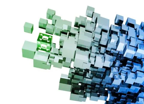Computer virus, conceptual artwork Stock Illustration