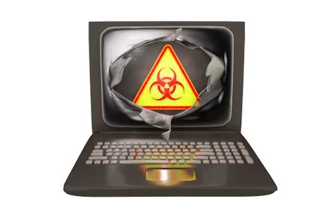 Computer virus, conceptual image イラスト素材