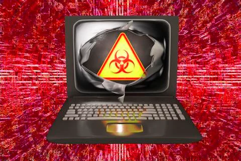 Computer virus, conceptual image Stock Illustration