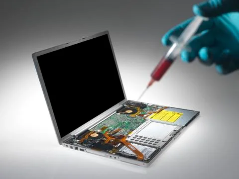 Computer virus, conceptual image Stock Photos