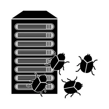 Computer virus design, vector illustration eps10 graphic 스톡 일러스트