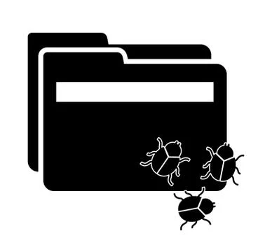 Computer virus design, vector illustration eps10 graphic Stock Illustration