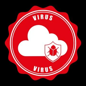 Computer virus design, vector illustration eps10 graphic Stock Illustration