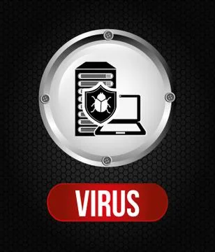 Computer virus design, vector illustration eps10 graphic イラスト素材