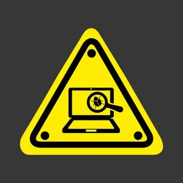 Computer virus design, vector illustration eps10 graphic Stock Illustration