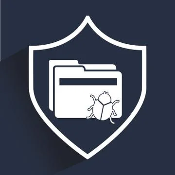 Computer virus design, vector illustration eps10 graphic 스톡 일러스트