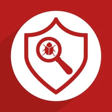 Computer virus design, vector illustration eps10 graphic 스톡 일러스트