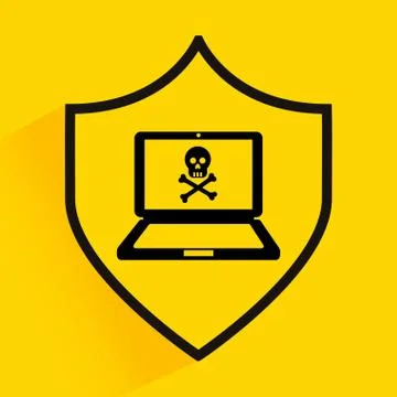 Computer virus design, vector illustration eps10 graphic Stock Illustration