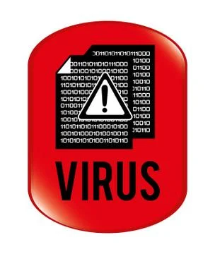 Computer virus design, vector illustration eps10 graphic Stock Illustration