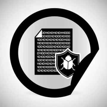 Computer virus design, vector illustration eps10 graphic 스톡 일러스트