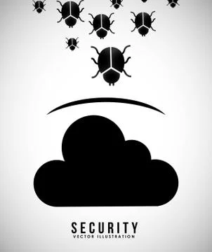 Computer virus design, vector illustration eps10 graphic 스톡 일러스트