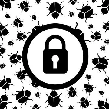 Computer virus design, vector illustration eps10 graphic イラスト素材