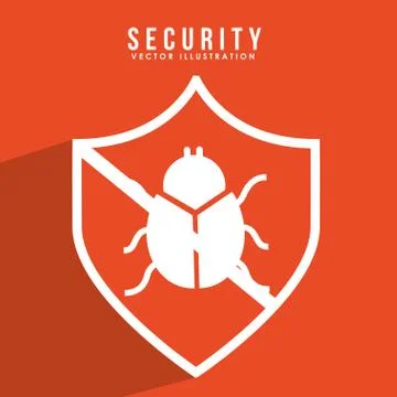 Computer virus design, vector illustration eps10 graphic Stock Illustration