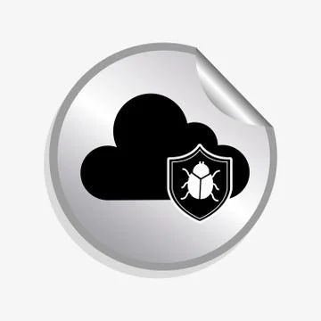 Computer virus design, vector illustration eps10 graphic Stock Illustration