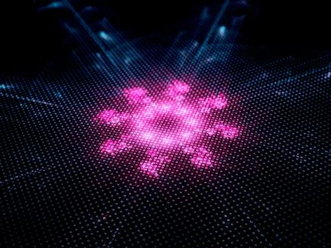 Computer virus detection Illustrazione stock