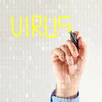Computer virus detection Stock Photos