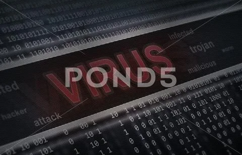 Computer virus detection. spyware concept Stock Illustration