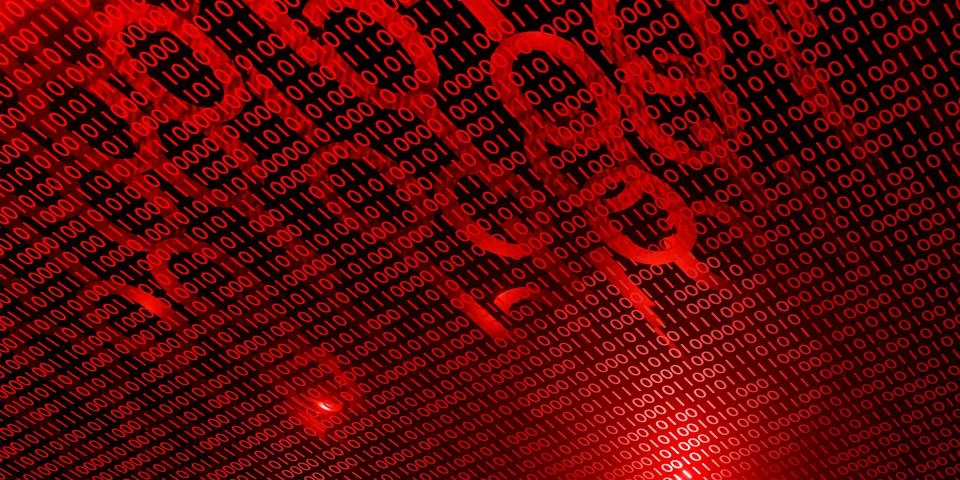 Computer virus digital binary data Encryption and data concepts that harm c.. 스톡 일러스트