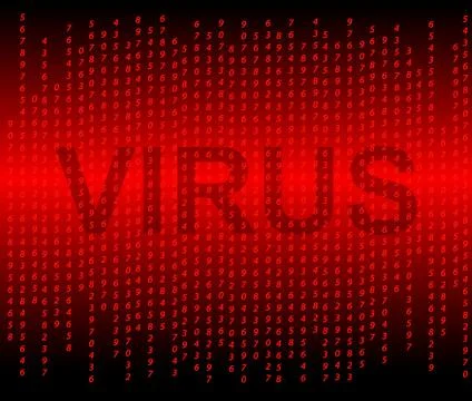 The computer virus error Stock Illustration