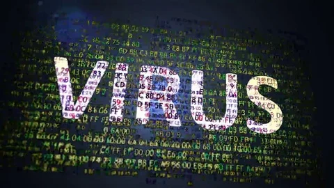 Computer virus Video stock 69099189