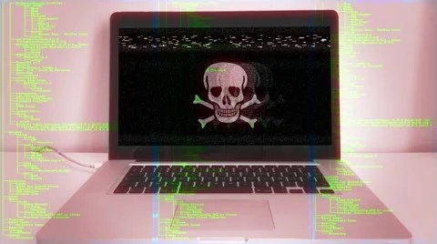 Computer Virus Hacking Source Code Stock Footage 68019175