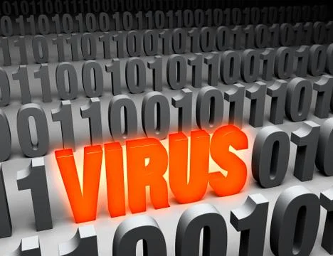 Computer virus Illustrazione stock
