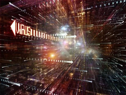 Computer Virus Stock Illustration