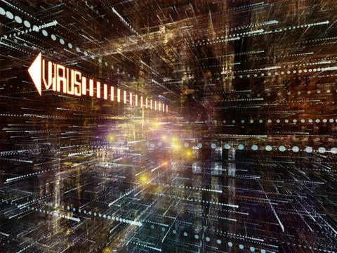 Computer Virus Illustrazione stock