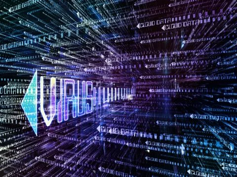 Computer Virus 스톡 일러스트