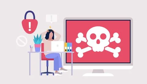 Computer virus Stock Illustration