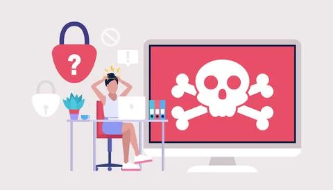 Computer virus Stock Illustration