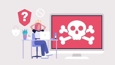 Computer virus Stock Illustration