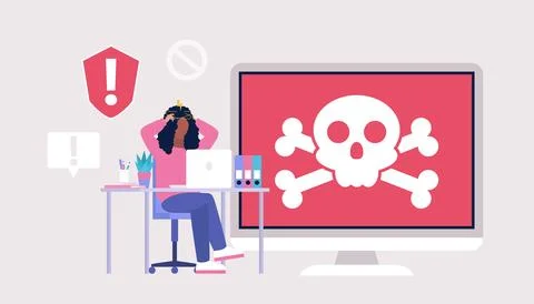 Computer virus Stock Illustration