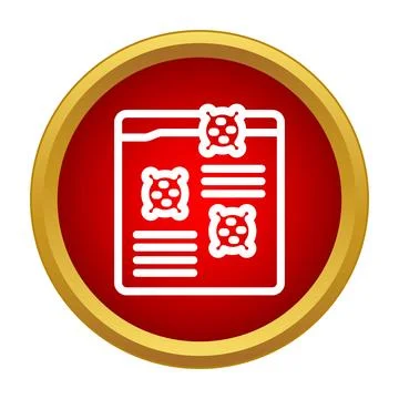 Computer virus infecting document file icon concept 库存插图