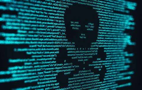 Computer Virus, Malware, and Hacker Attack Concept. イラスト素材