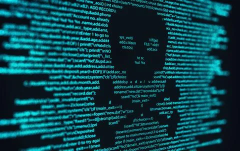 Computer Virus, Malware, and Hacker Attack Concept. イラスト素材