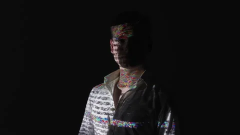 Computer virus man hacker safety code error glitch Stock Footage 160027291