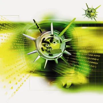 Computer virus 写真素材