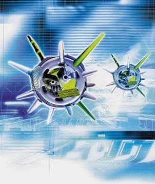 Computer virus Foto stock