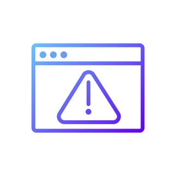 Computer virus pixel perfect gradient linear vector icon Stock-Illustration