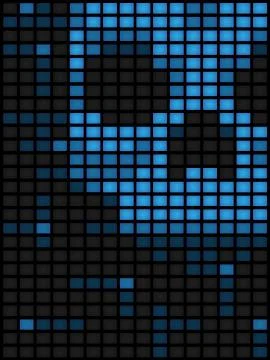 Computer virus - vertical Illustrazione stock