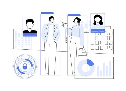 Computer vision abstract concept vector illustration. Stock Illustration