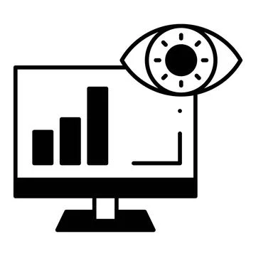 Computer Vision Dualtone Icon Stock Illustration