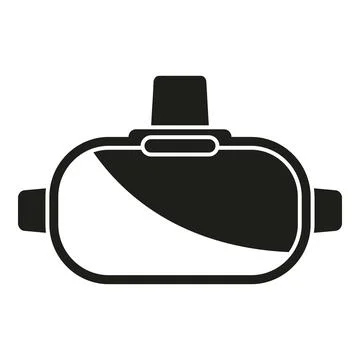 Computer vr headset icon simple vector. Video digital Stock Illustration