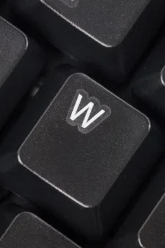 Computer W key Stock Photos