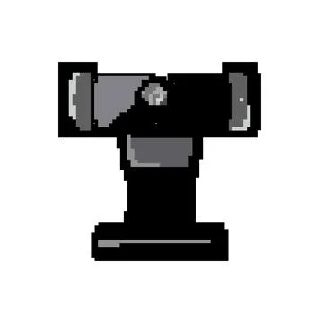 Computer web camera game pixel art vector illustration Stock-Illustration