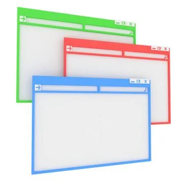 Computer window. 스톡 일러스트