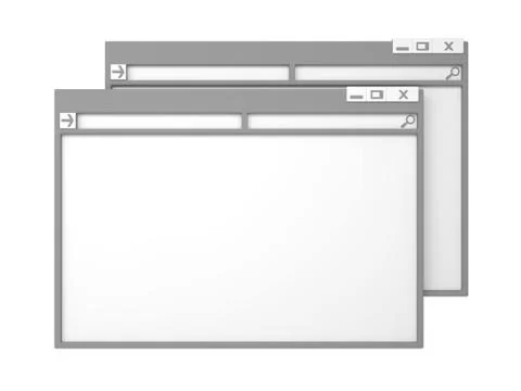 Computer window. Stock Illustration