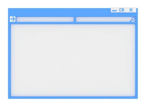 Computer window. Illustrazione stock