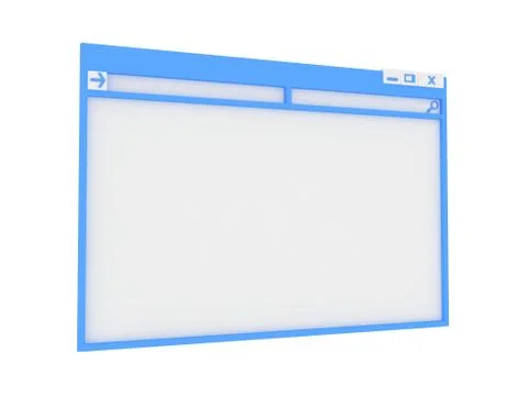 Computer window. Illustrazione stock